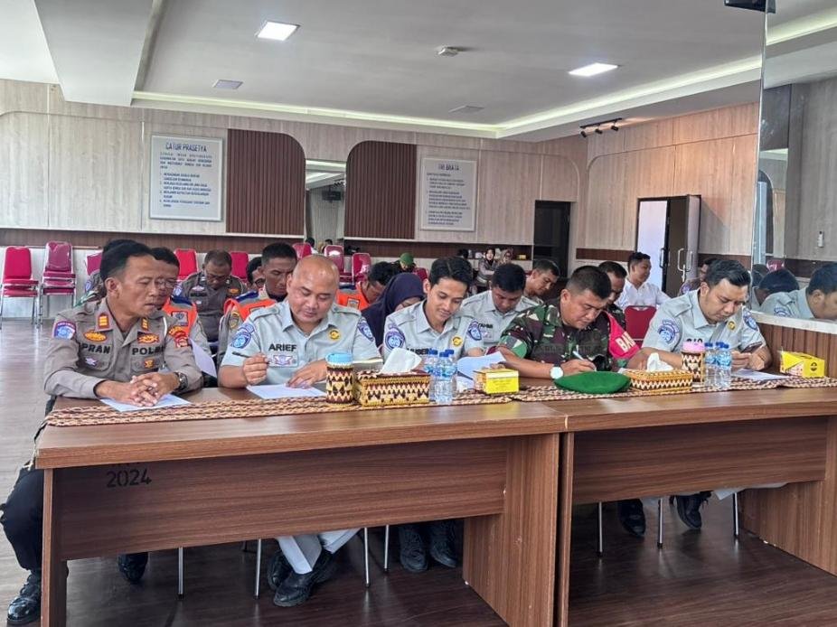 Jasa Raharja Kolaborasi Mitra Hadapi PAM Natal 2025 dan Tahun Baru 2026 di Tanggamus