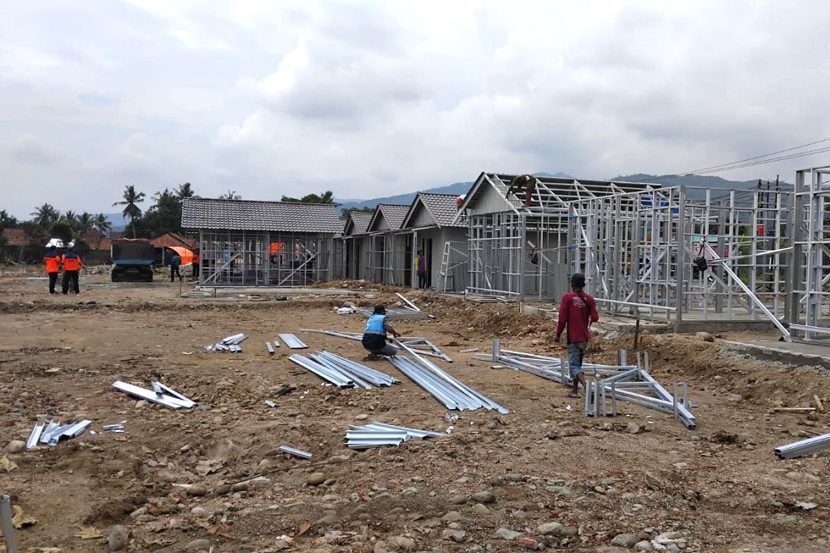 Puluhan Hunian Sementara untuk Korban Banjir Pidie Jaya Mulai Dibangun