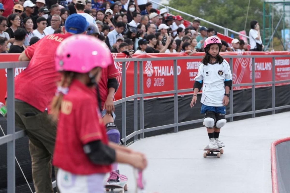 Viral! Atlet Skateboard Cilik Papua Harumkan Nama Indonesia di SEA Games 2025