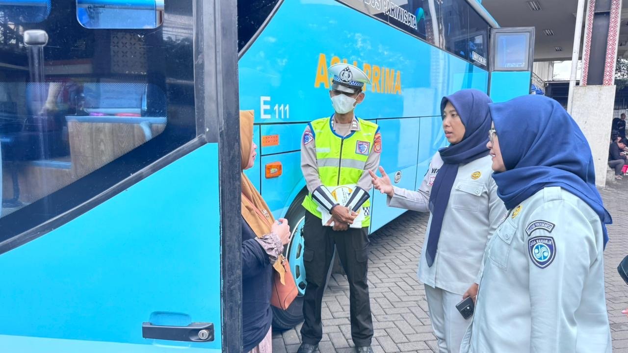 Sinergi Lintas Instansi Gelar Rampcheck Bus Pariwisata di Sleman, Keselamatan Mudik Jadi Prioritas