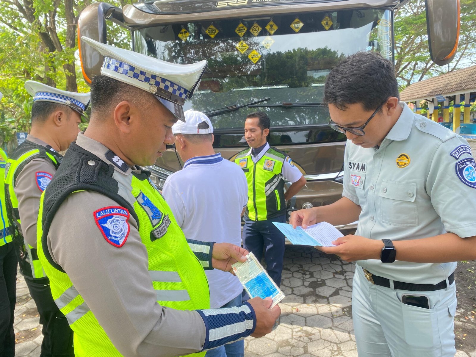 Sinergi Jasa Raharja, Satlantas, dan Dishub Gelar Inspeksi Keselamatan di Terminal Kepulauan Selayar