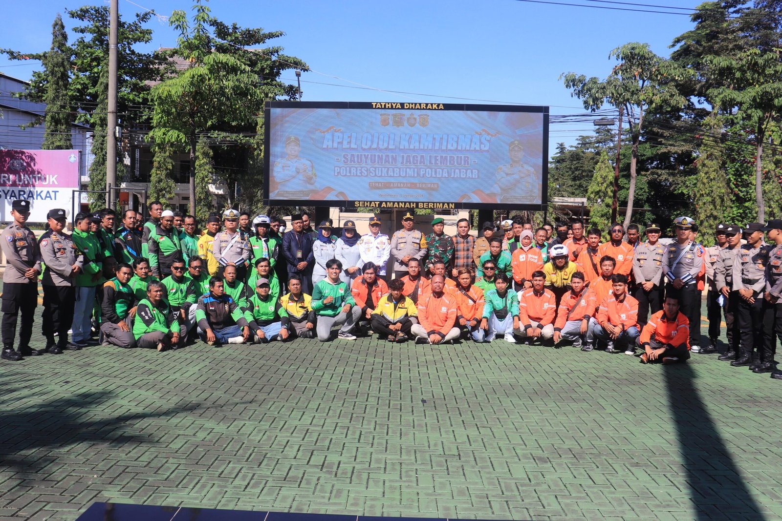 Jasa Raharja Sukabumi Hadir dalam Apel Ojol Kamtibmas Polres Sukabumi