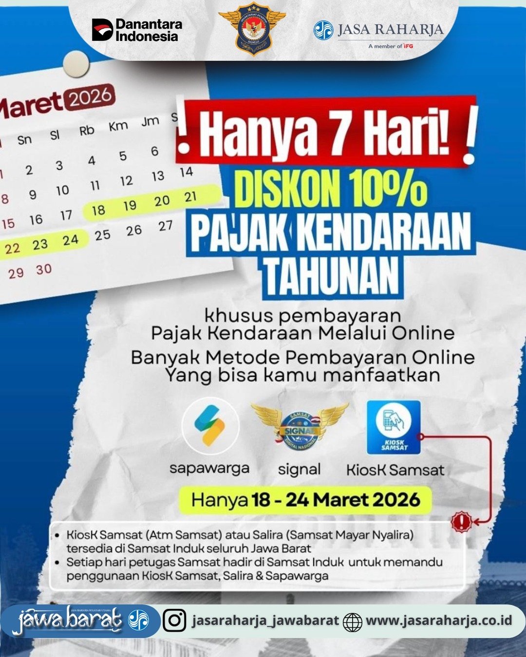 Dedi Mulyadi Berikan Diskon Pajak Kendaraan 10 Persen Selama Libur Lebaran