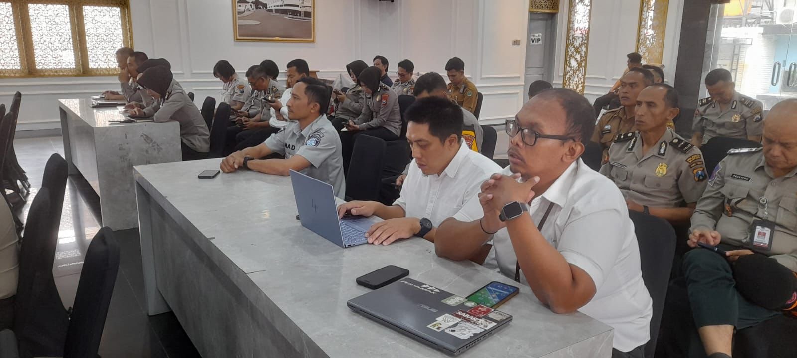 Jasa Raharja melalui PJ Pelayanan Hadiri Rapat Koordinasi Lintas Sektoral Tingkat Menteri Kesiapan Operasi Ketupat 2026 di Polresta Malang Kota