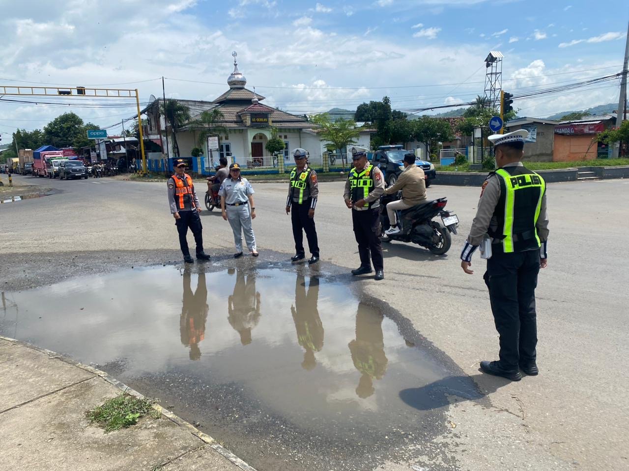 Ciptakan Kamseltibcar Lantas, Jasa Raharja Cabang Bima Aktif Pantau Jalur Mudik Lebaran
