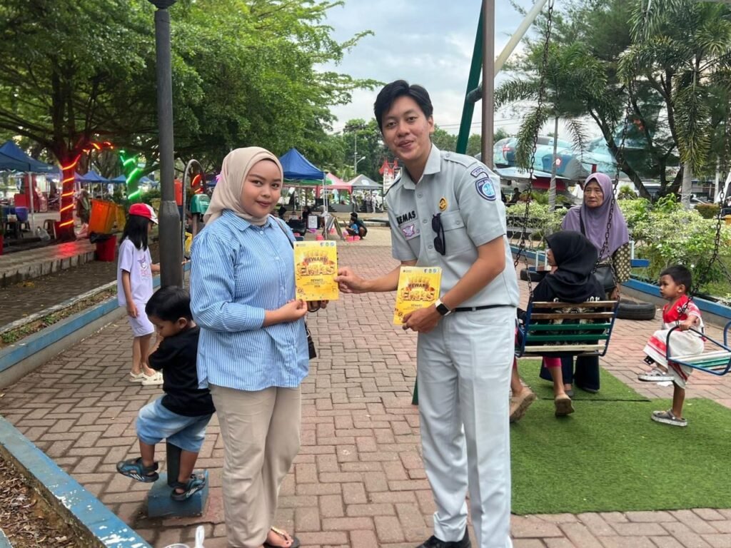 Jasa Raharja Kalbar Sosialisasikan Program Reward Emas di Taman Dirgantara Kubu Raya