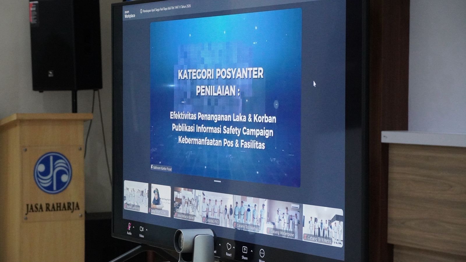 Jasa Raharja Wilayah Lampung Raih Juara 1 Penghargaan Pos Pelayanan Terpadu Siaga Idulfitri 2026