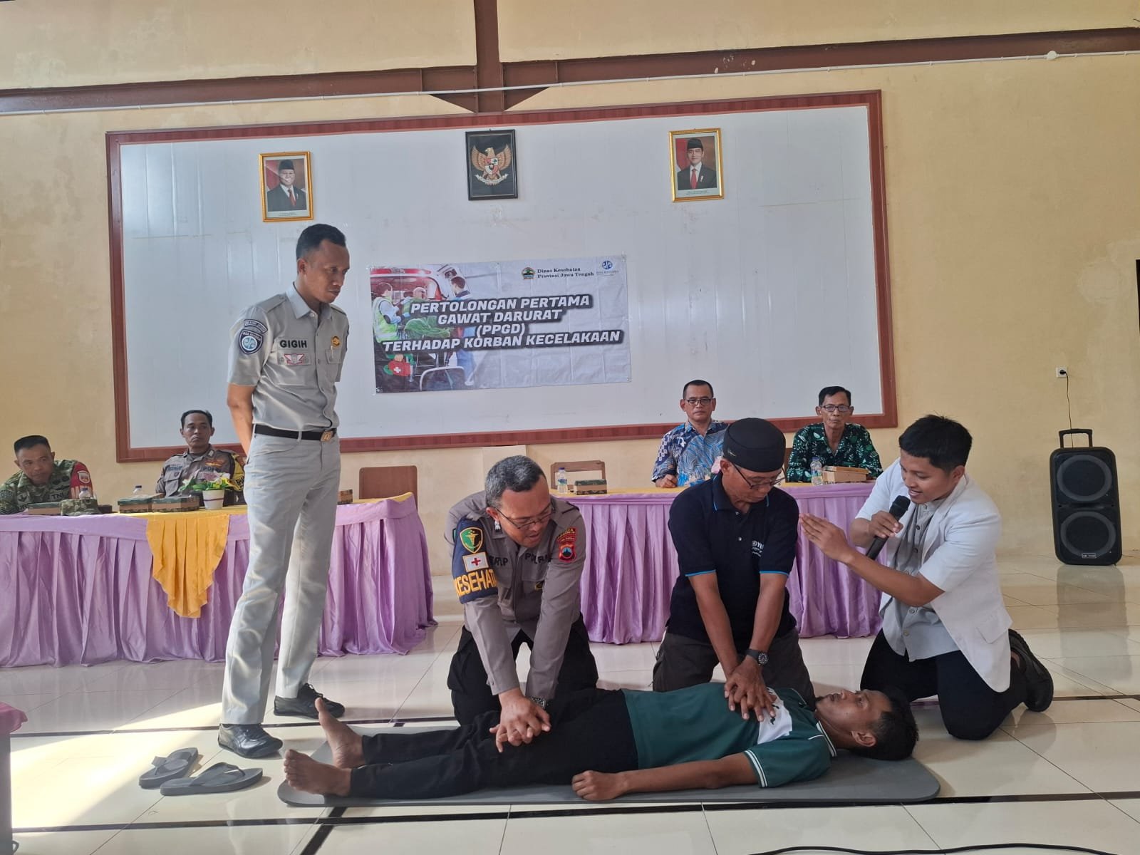 Jasa Raharja Cabang Magelang Laksanakan PPGD dan MUKL Pada Perangkat Desa di Kecamatan Purworejo