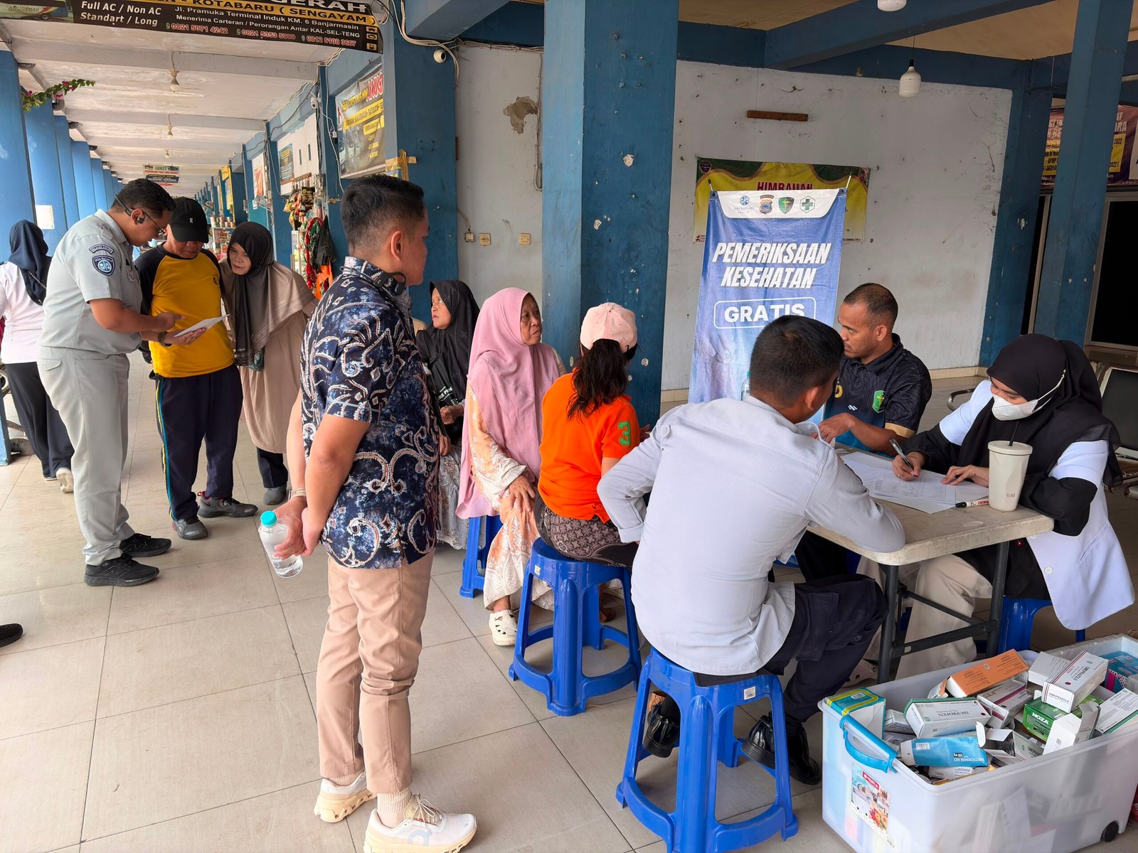 Jasa Raharja Kalsel Hadirkan Layanan Kesehatan Gratis untuk Penumpang dan Kru Bus