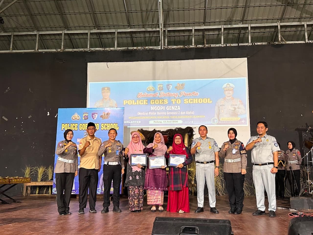 Jasa Raharja Sumbar Dukung Kegiatan Police Goes To School Untuk Tingkatkan Kesadaran Keselamatan Berlalu Lintas Pelajar