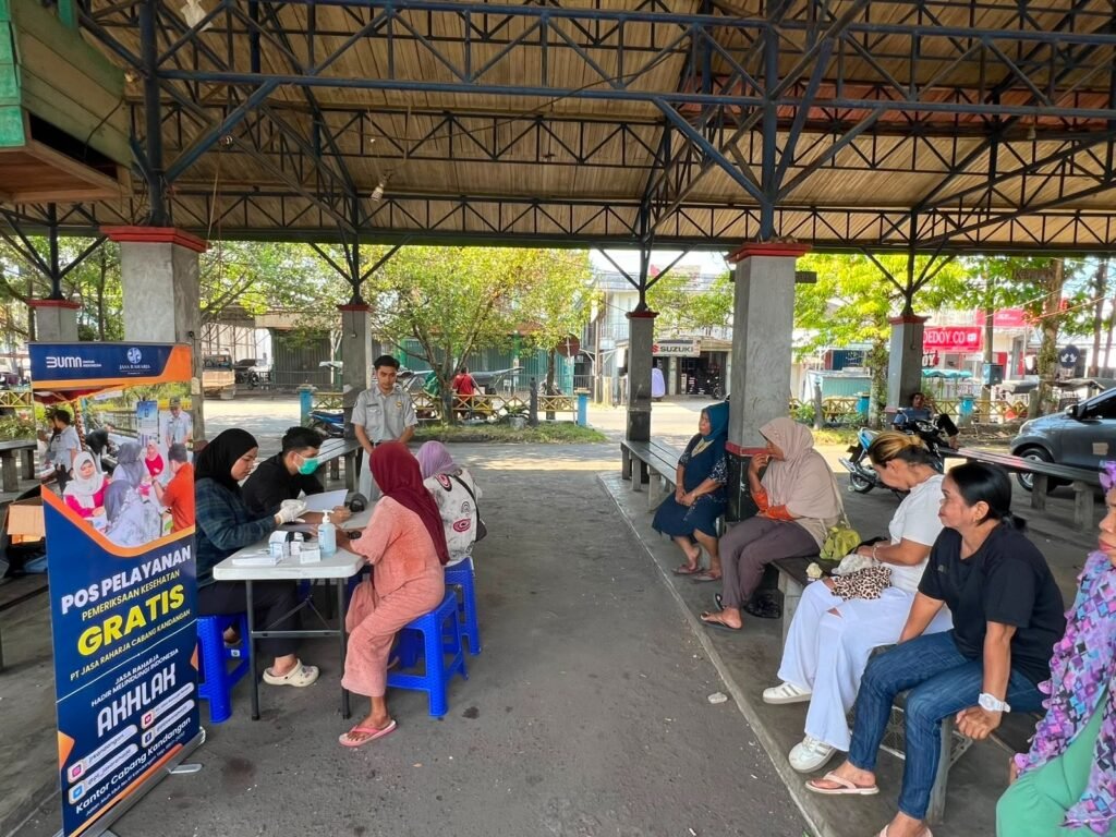 Perkuat Budaya Keselamatan Berlalu Lintas, Jasa Raharja Cabang Kandangan Gelar Pelayanan Kesehatan Gratis