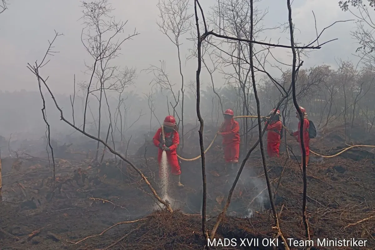 Kebakaran Lahan di OKI Meningkat, Manggala Agni Tambah Kekuatan Personel