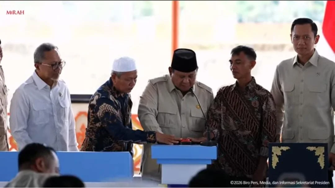 Resmikan Lima Bendungan di Lombok, Presiden Prabowo Targetkan Swasembada Pangan