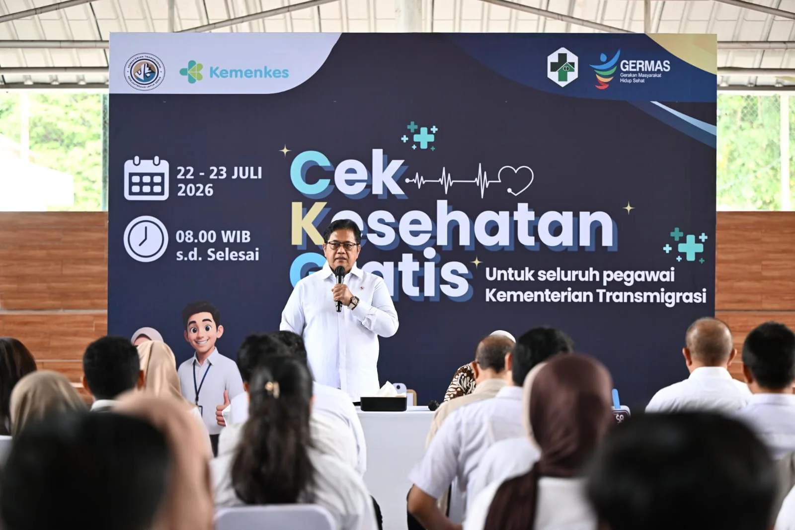 Sinergi Kementrans Boyong Cek Kesehatan Gratis ke Wilayah Transmigrasi