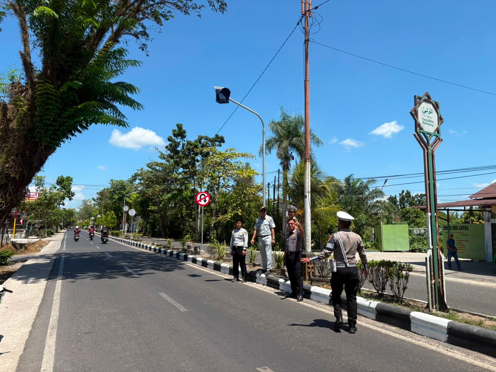 Jasa Raharja Kalteng Dukung Persiapan Pembukaan Simpang 3 Jalan HM Arsyad-Teratai 2 Demi Tingkatkan Keselamatan Berlalu Lintas