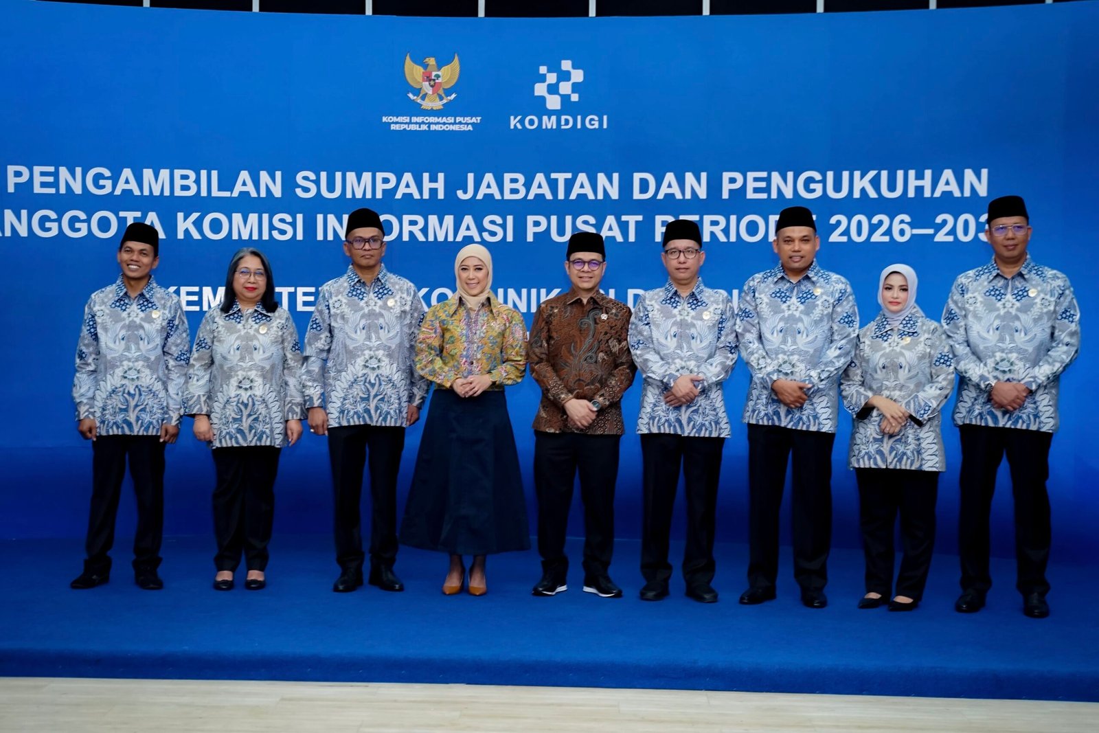 Komisioner Komisi Informasi Pusat Periode 2026–2030 Resmi Dilantik, Ini Pesan Menkomdigi
