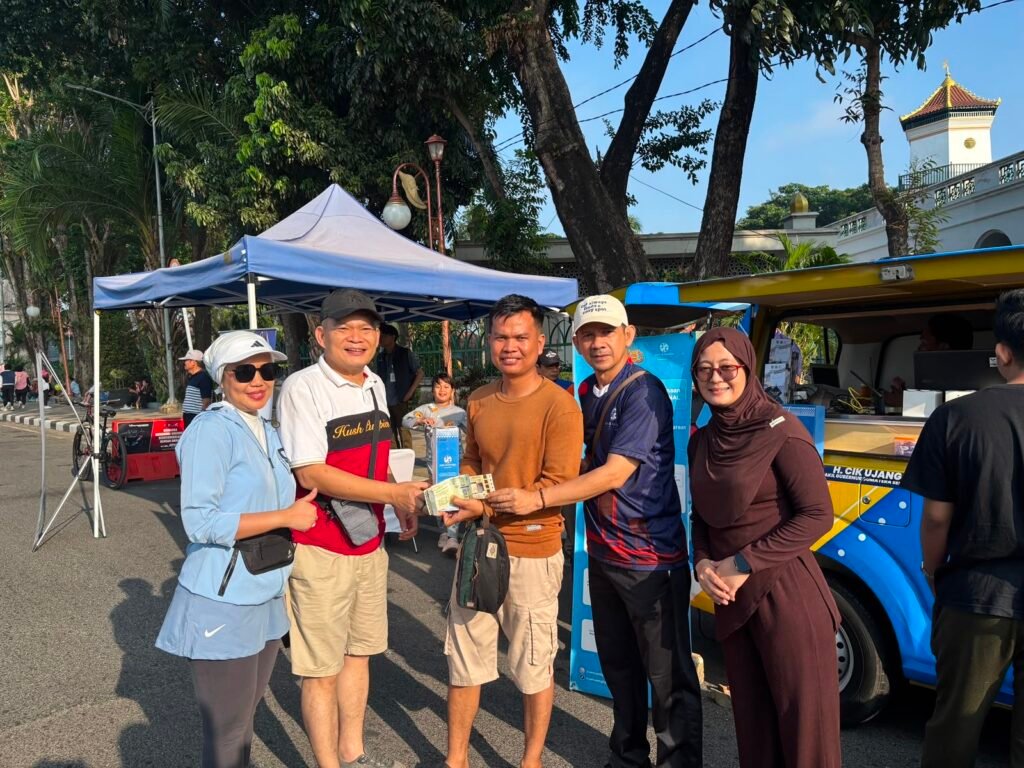 PT Jasa Raharja Bersama Tim Pembina Samsat Provinsi Sumsel Dukung Kegiatan Car Free Day di Kota Palembang