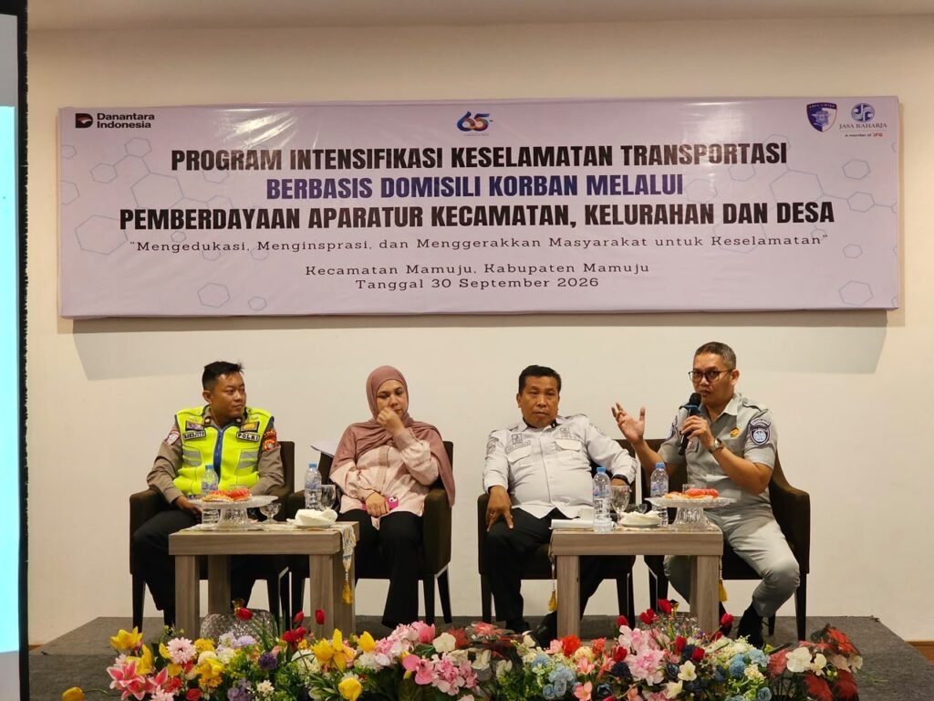 Jasa Raharja Cabang Mamuju Perkuat Intensifikasi Keselamatan Transportasi Berbasis Domisili Korban di Kecamatan Mamuju