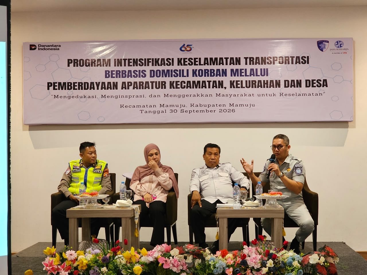 Jasa Raharja Cabang Mamuju Perkuat Intensifikasi Keselamatan Transportasi Berbasis Domisili Korban di Kecamatan Mamuju