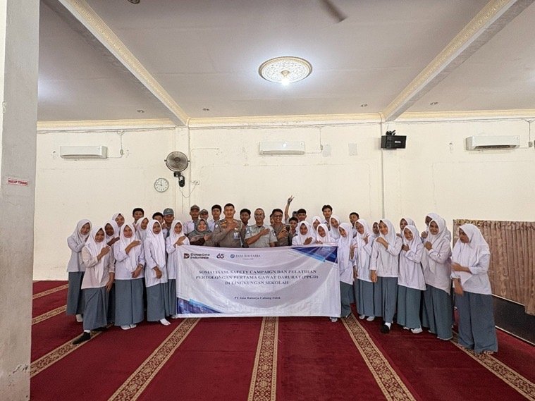 Jasa Raharja Edukasi Siswa SMAN 1 X Koto Singkarak tentang Pertolongan Pertama Gawat Darurat