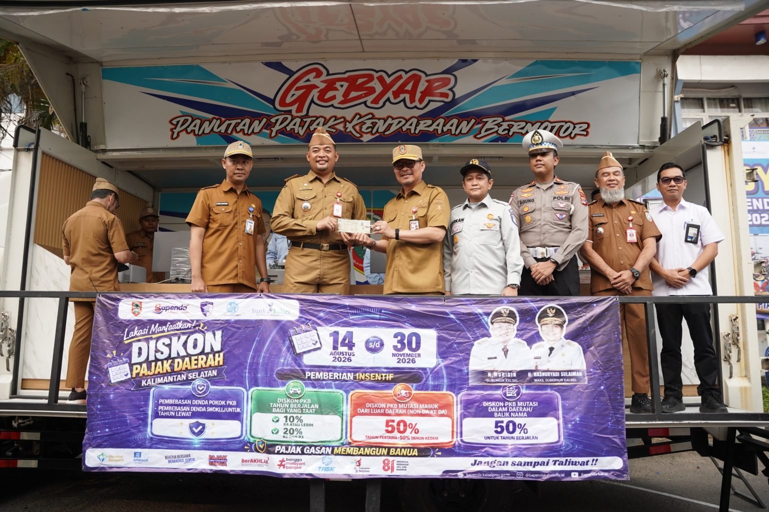 Jasa Raharja Kalsel Launching Gebyar Panutan PKB Kabupaten Banjar, ASN Diajak Jadi Teladan Kepatuhan Pajak