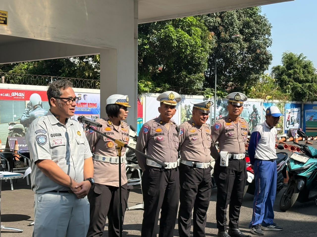 Jasa Raharja dan Ditlantas Polda DIY Gaspol Kampanye Keselamatan, 100 Pengemudi Ojol Jadi Pelopor Safety Riding