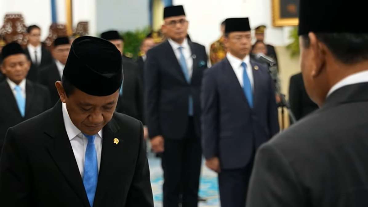 Bahlil Lahadalia Resmi Dilantik sebagai Menko Hilirisasi dan Transisi Energi