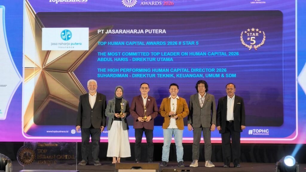 Jasaraharja Putera Raih Tiga Penghargaan TOP Human Capital Awards 2026, Perkuat Komitmen Pengembangan SDM
