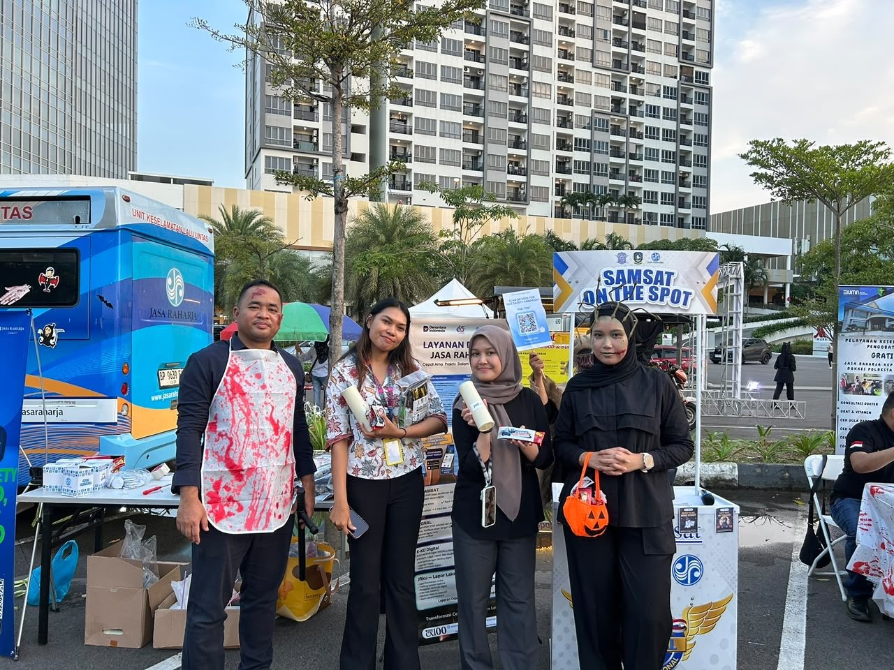 Tekan Angka Kecelakaan, Jasa Raharja Kepri Gelar October Fearless, Safety & Tax Corner And Samsat Spooky Drive-Thru & Night Market di Kawasan Harborbay Batam