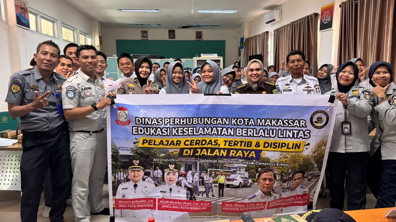 Tekan Angka Laka Generasi Muda, Jasa Raharja Sulsel Edukasi Pelajar MAN 1 Makassar